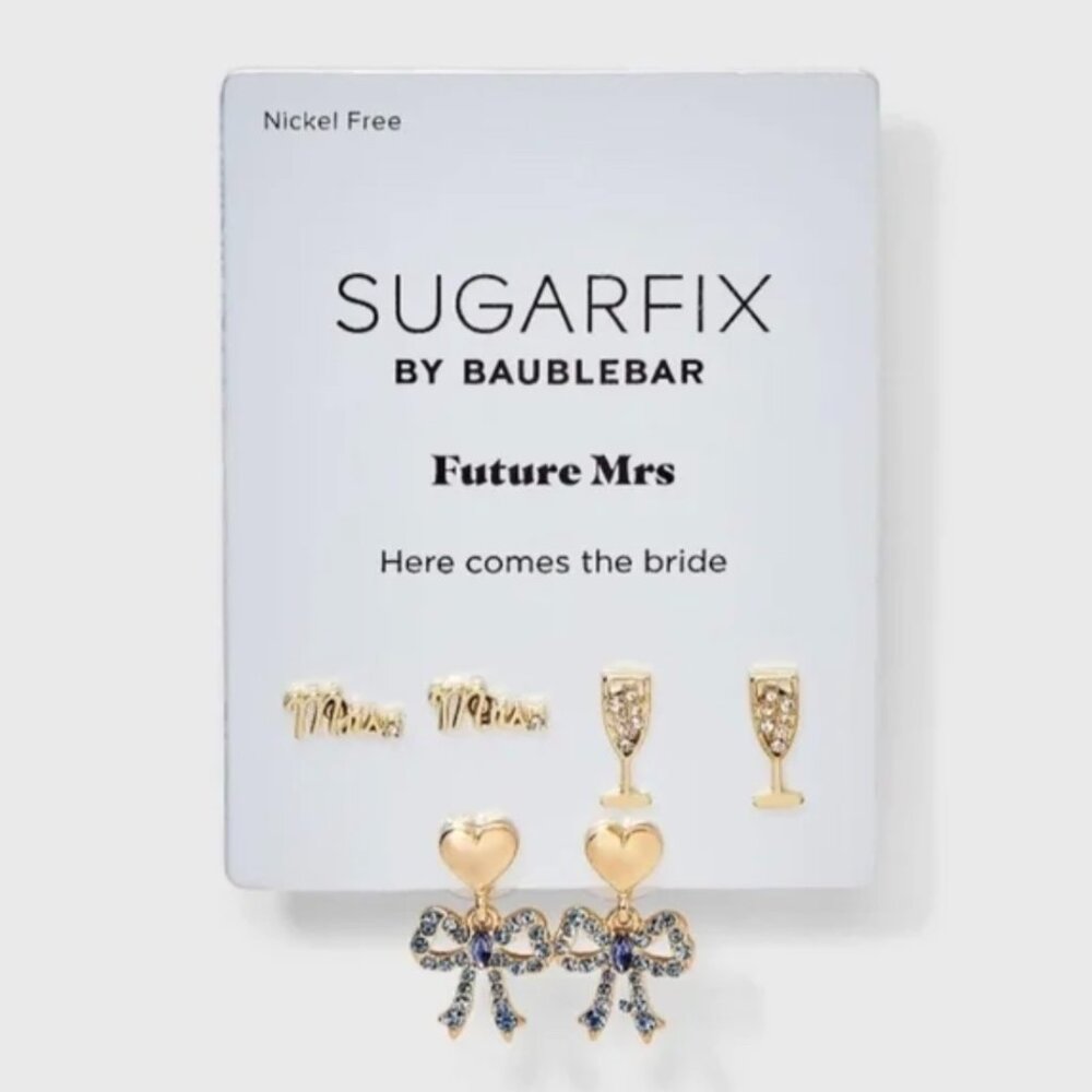 ✨3/$25 Baublebar - Future Mrs Earrings